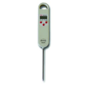 Digital folding probe thermometer